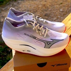 Mizuno Wave Rebellion Pro 2 White with Red Accents